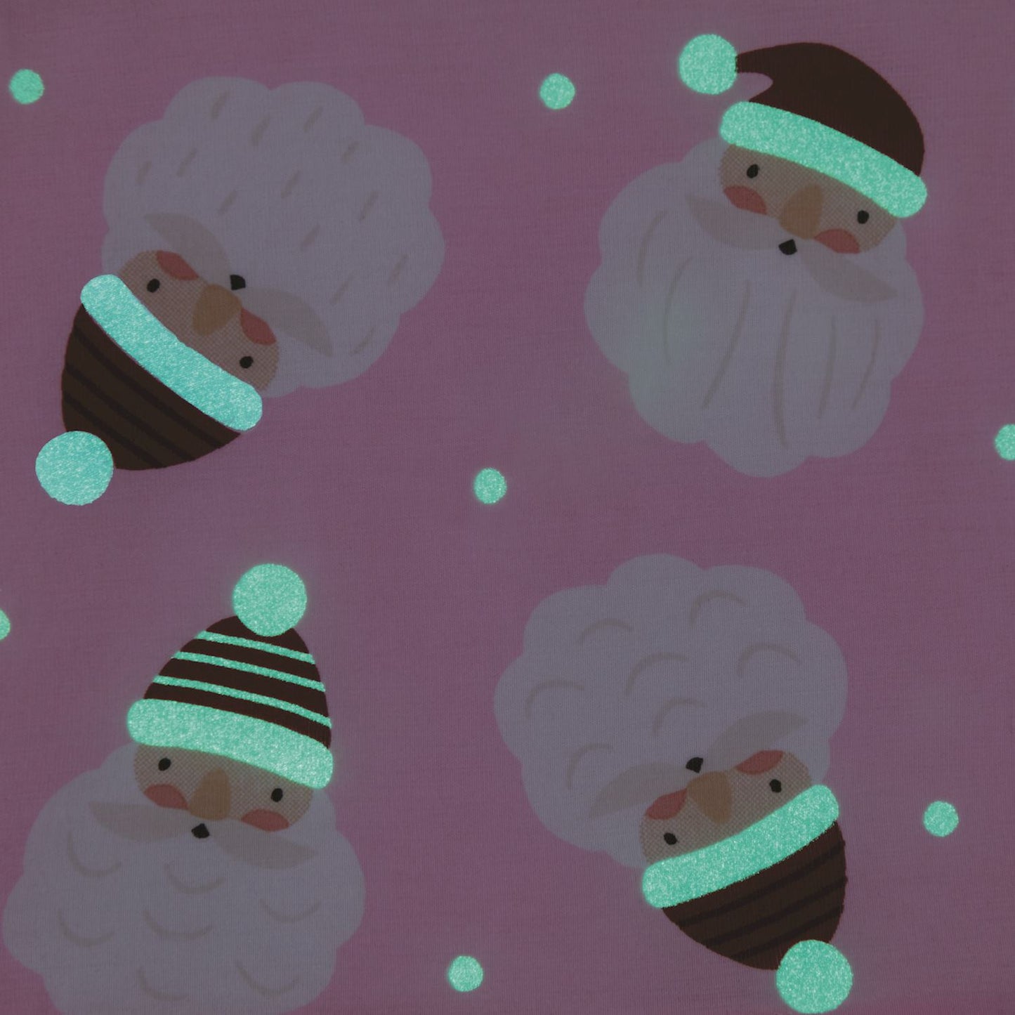 Pink Santa Glow Pj Set