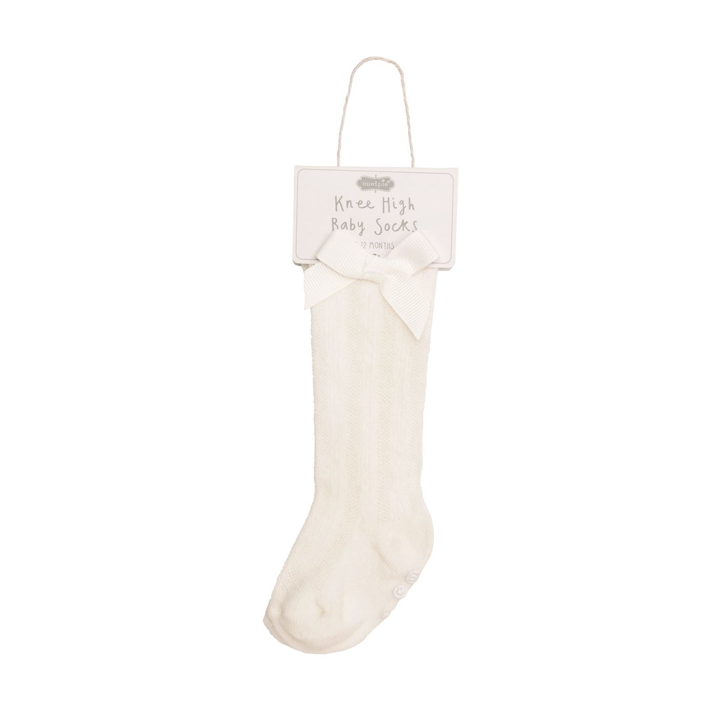 White Bow Socks