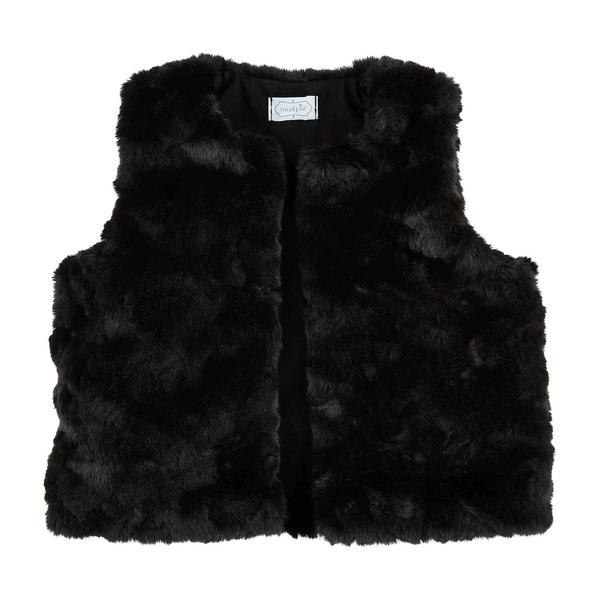 Black Fur vest