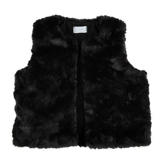 Black Fur vest