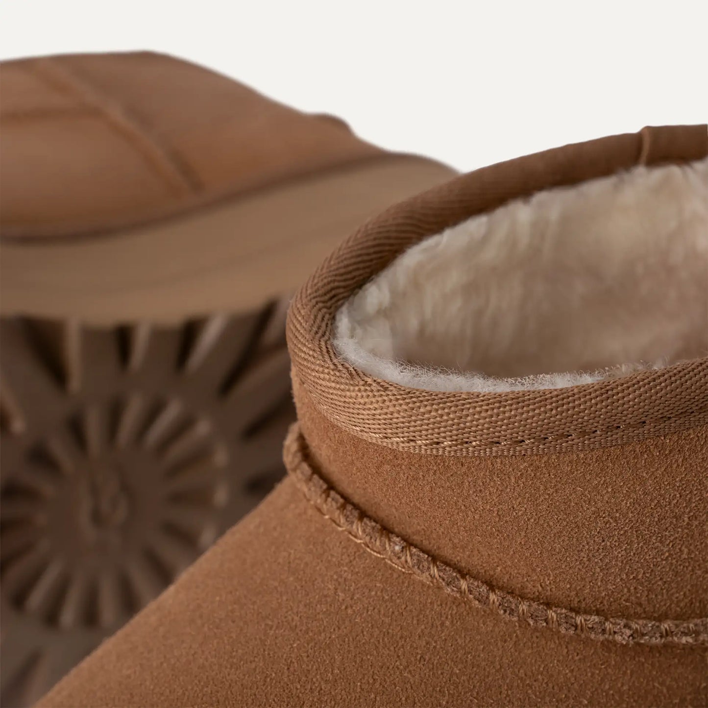 Women Ultra Mini Platform Boot - Chestnut