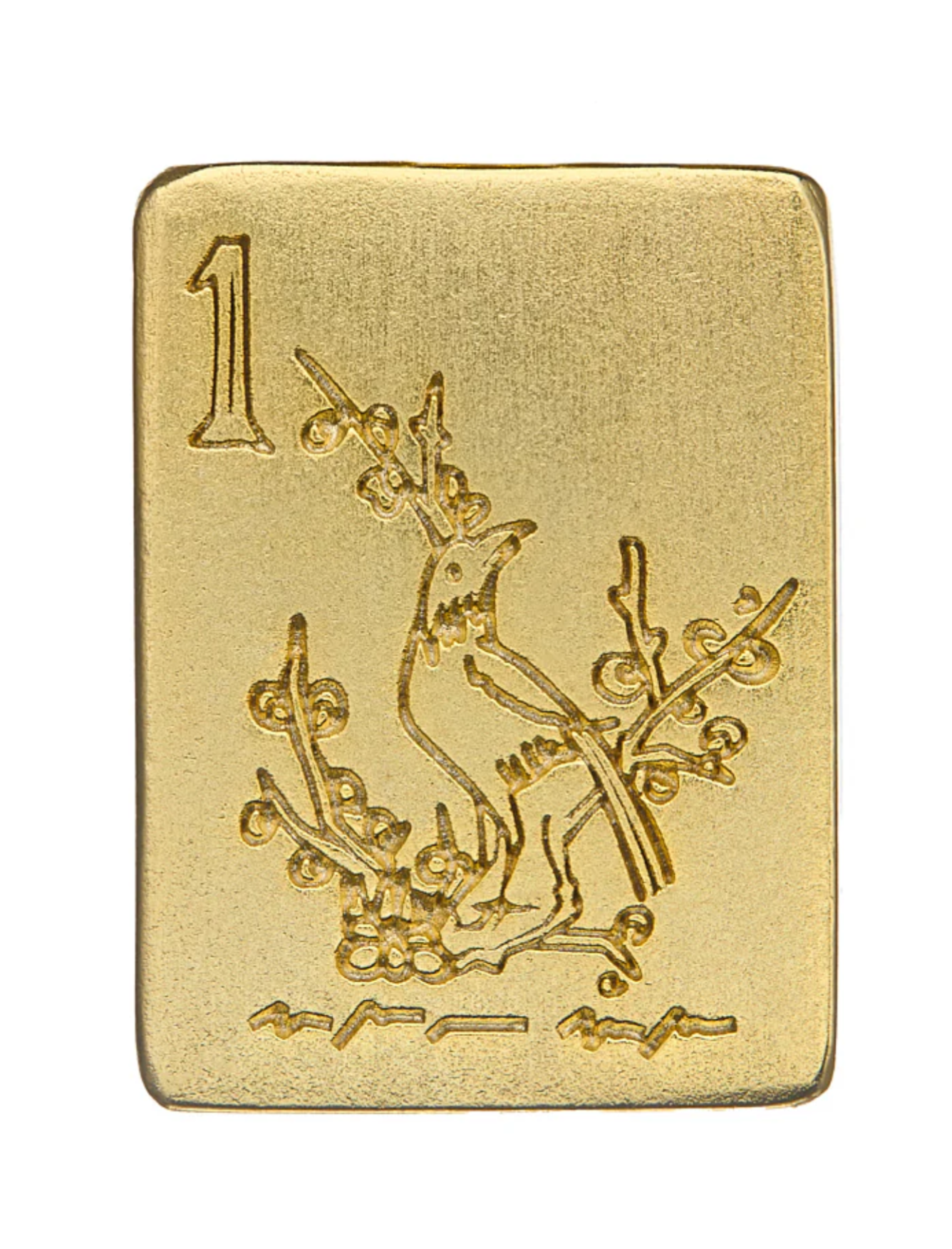 Bird Bam Mahjong Tile Toggle Necklace