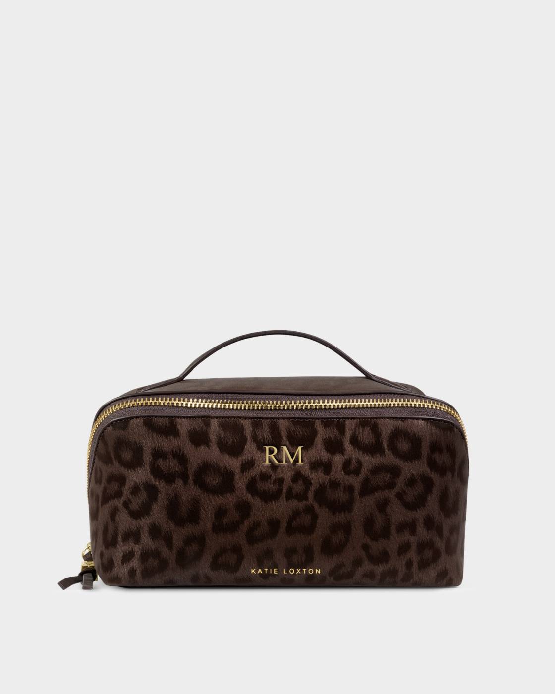Soho Medium Makeup & Toiletry Bag - Chocolate Leopard
