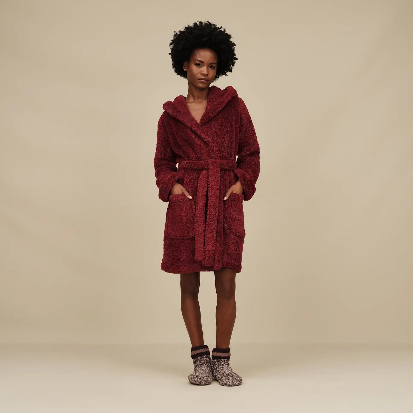 Deedee Fleece Lined Quarter - Chocolate Caramel