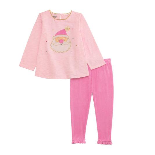 Pink Santa Legging Set