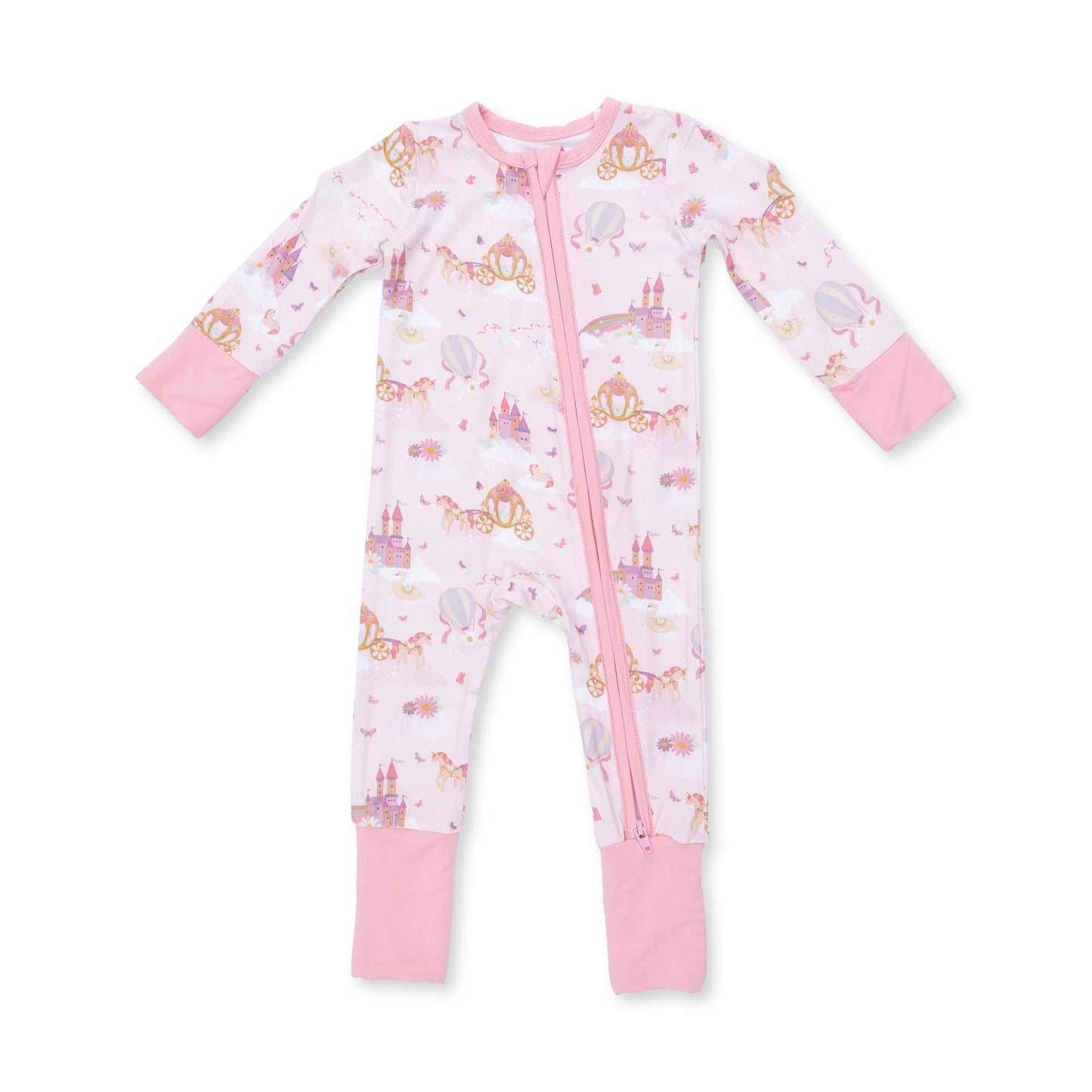Princess Unicorns and Castle Convertible Footie