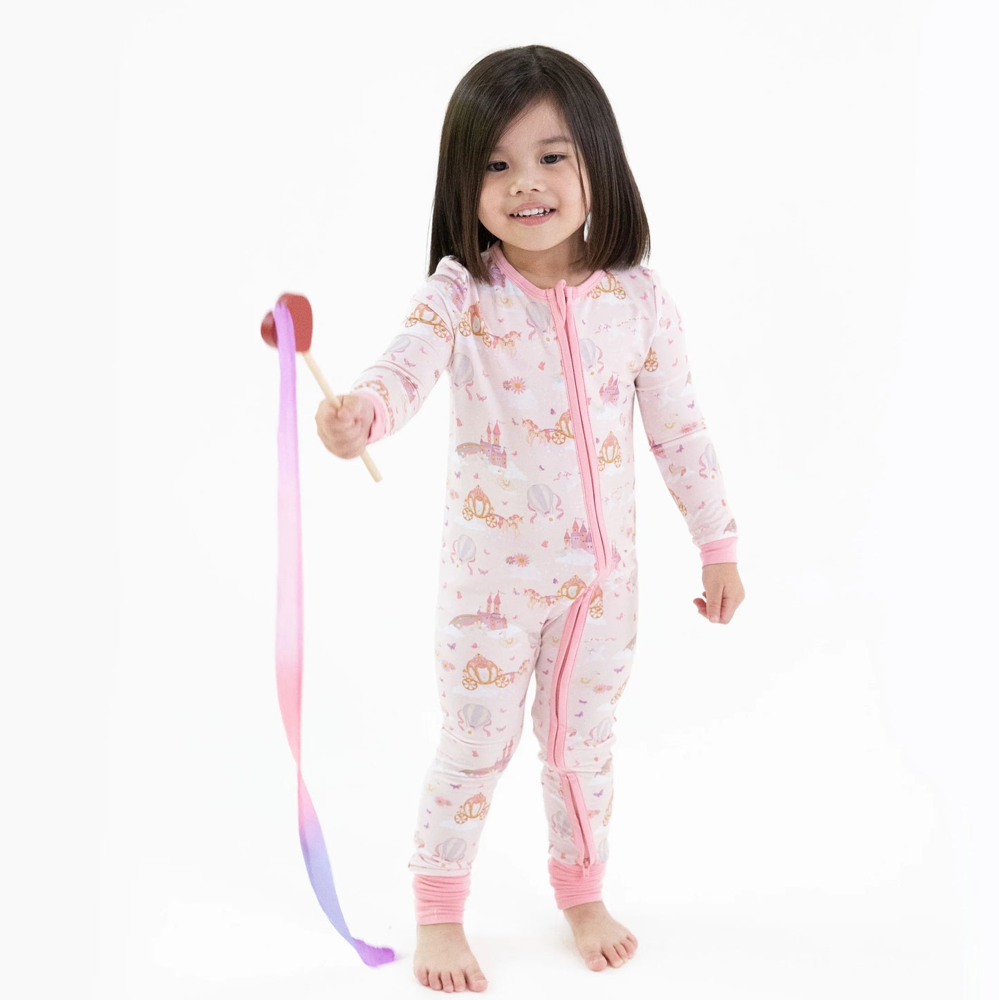 Princess Unicorns and Castle Convertible Footie