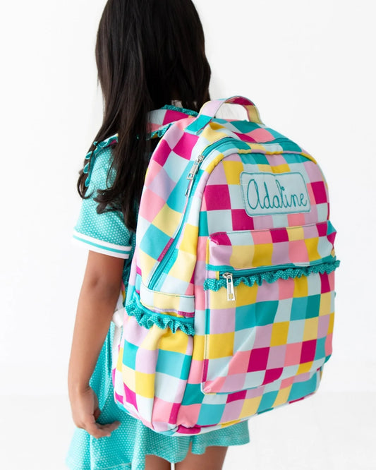 Checkered Backpack