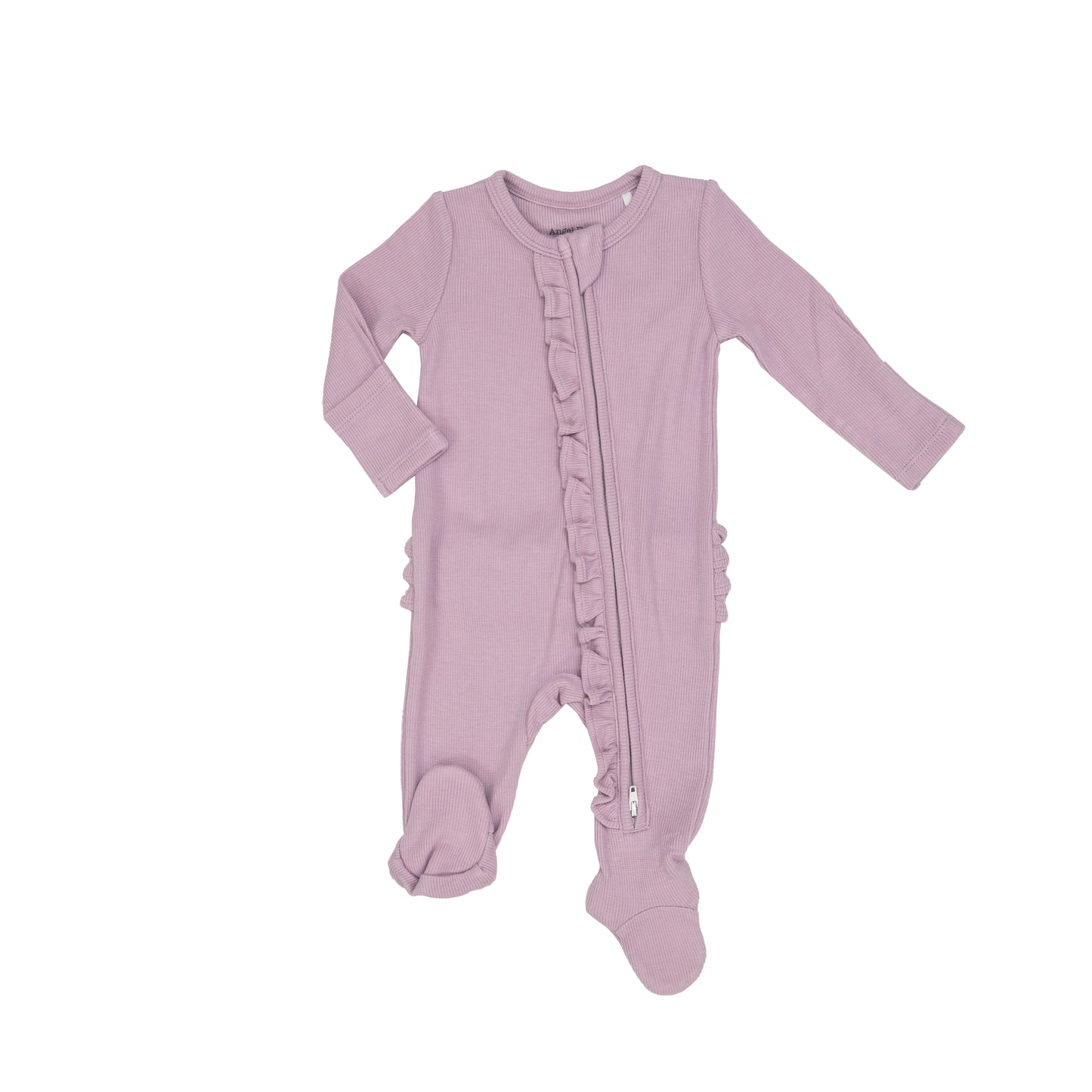 Dusty Lavender Ruffle Footie