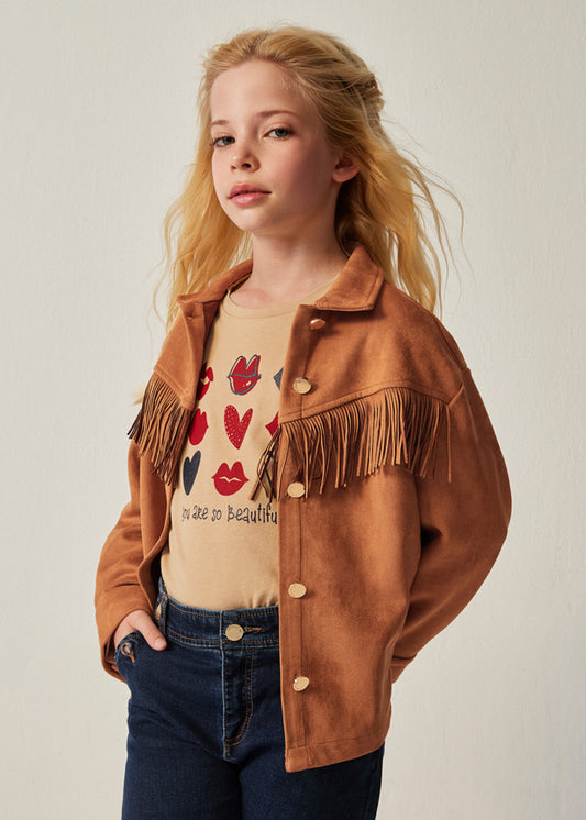 Suede Fringe Jacket