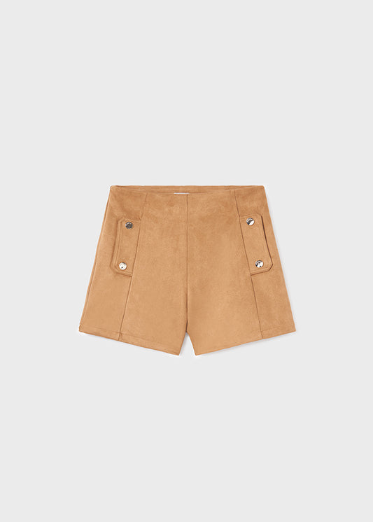 Brown Suede Short