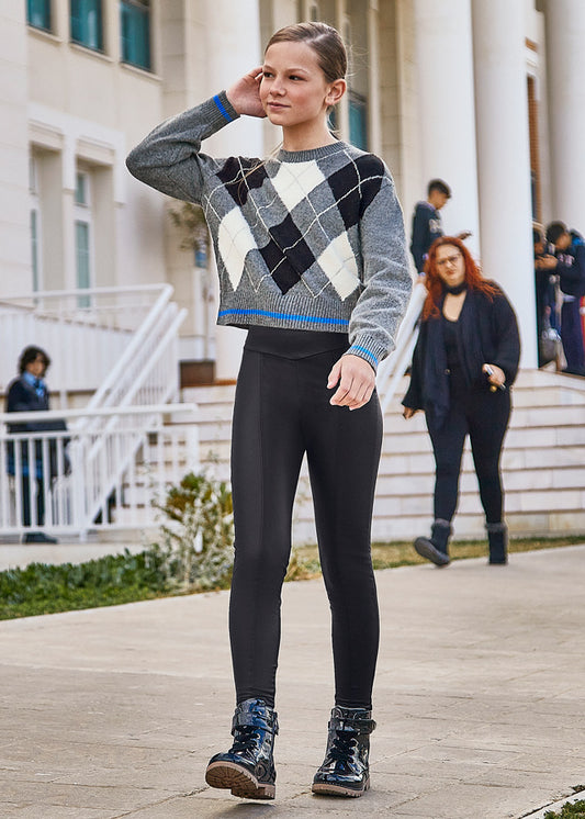 Black Leather Legging