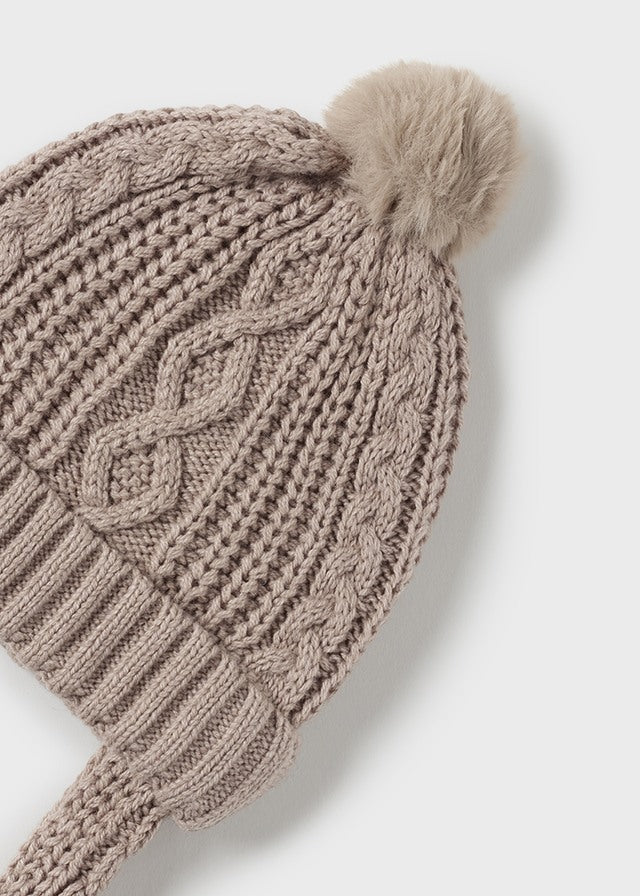 Brown Hat/Mitten Set