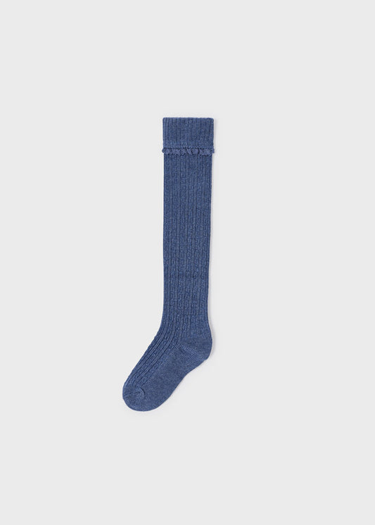 Dusty Blue Knee Sock