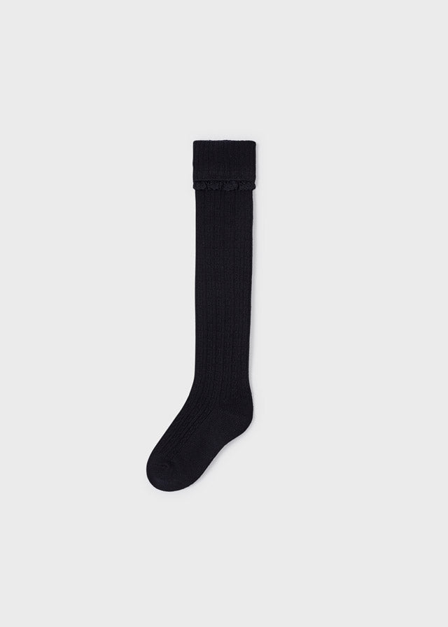 Black Knee Sock