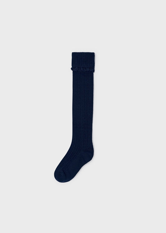 Navy Knee Socks