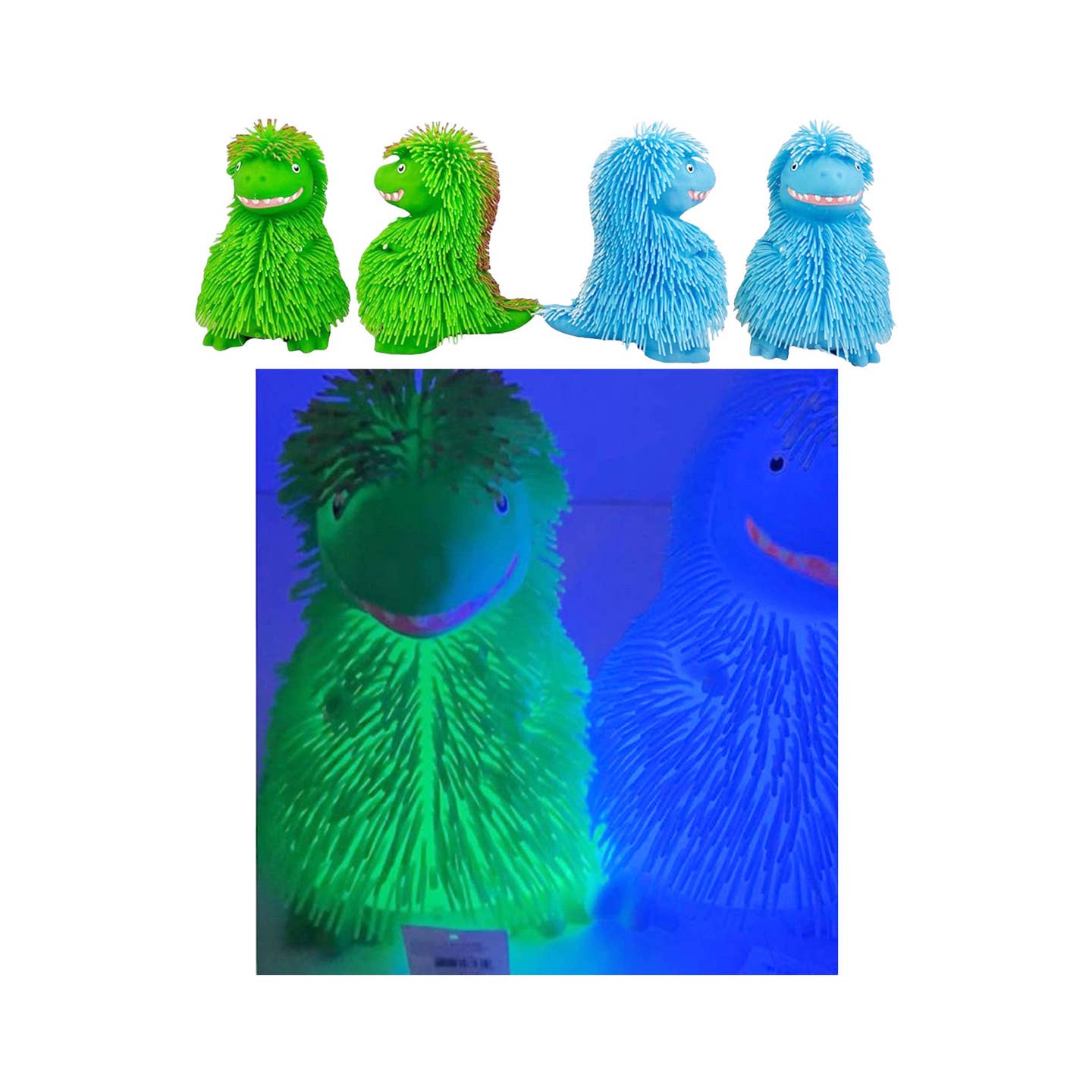 Jumbo Dinosaur Spiky Puffer Led Squishy