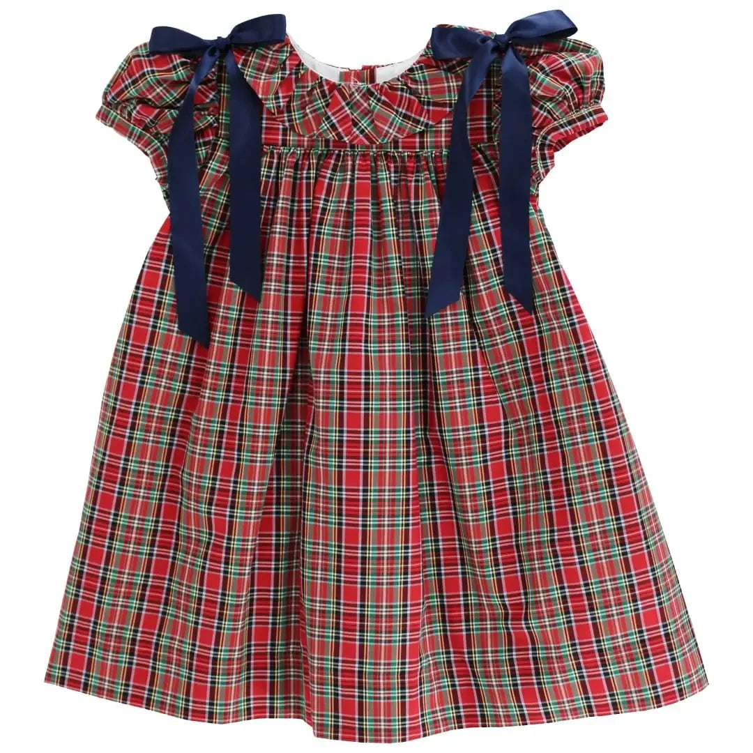 Tartan Plaid W/ Navy Cord Float