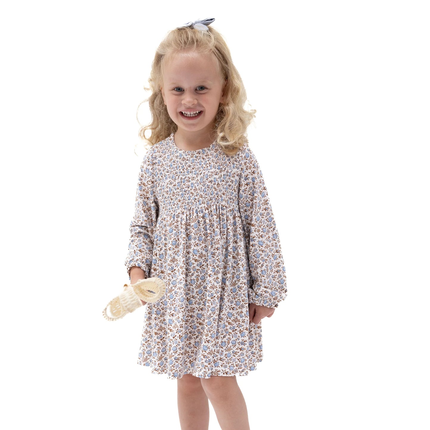 Hazel Floral Smocked Bodice Dress