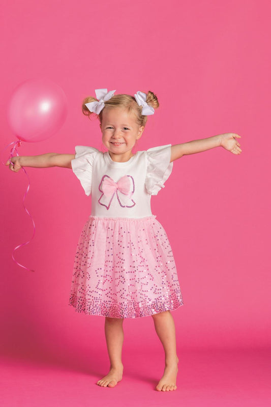 Bow Sequin Tutu Dress