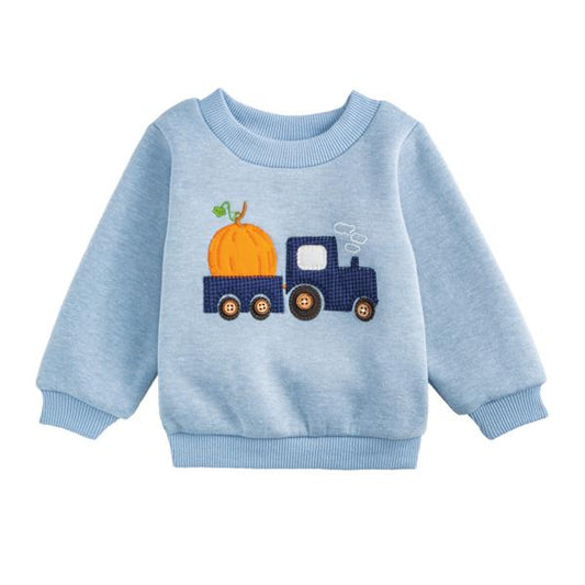 Cozy Pumpkin Tractor Sweatshirt