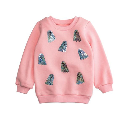 Ghost Sparkle Toddler Sweatshirt