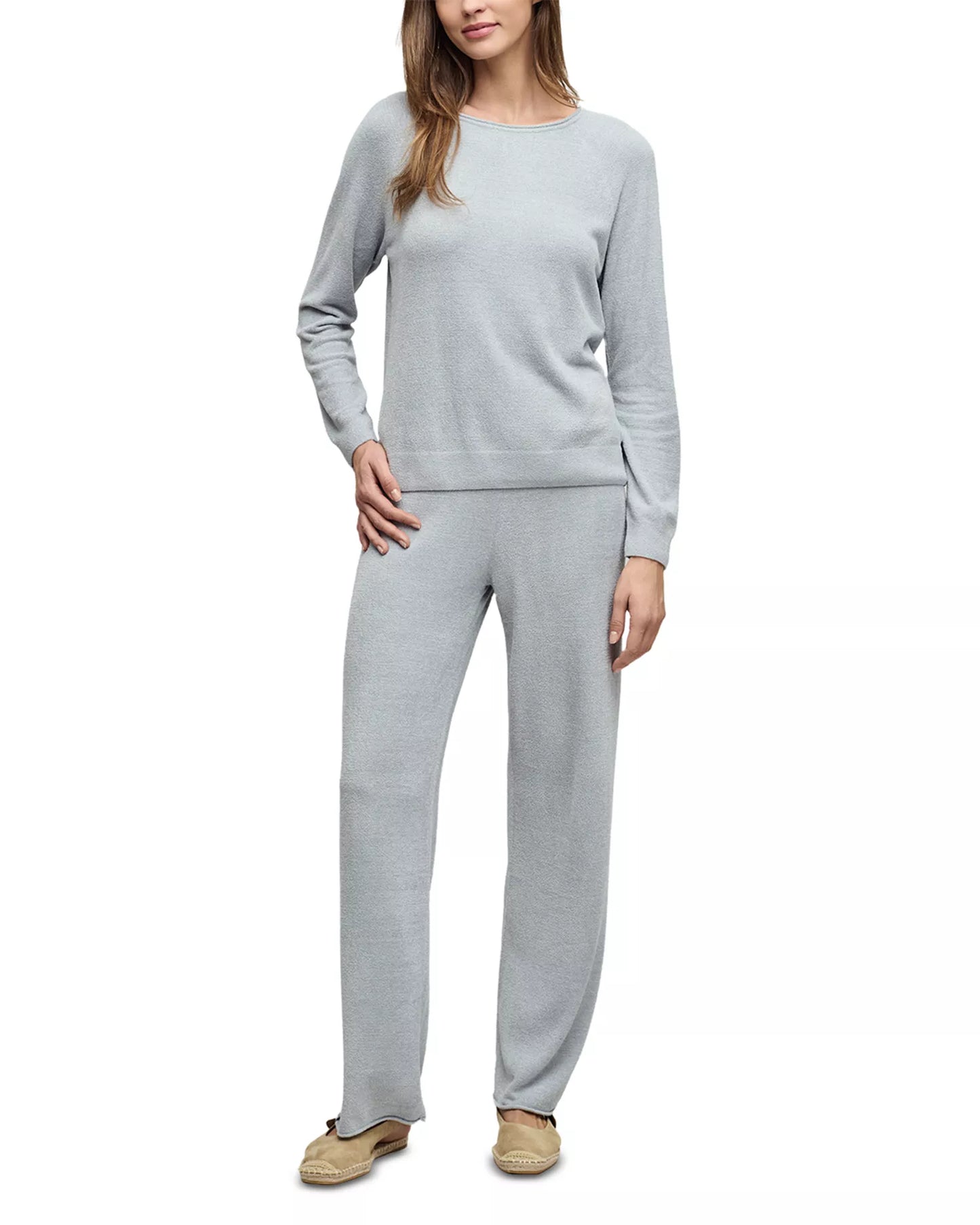 CC Ultra Lite Jersey Pullover And Wide Leg Pant - Frost
