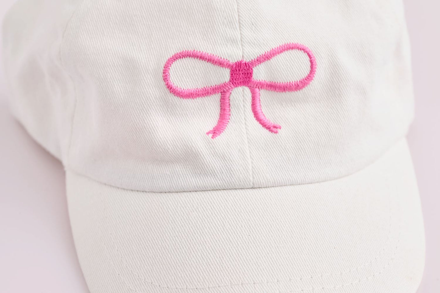 Bow Embroidered Hat