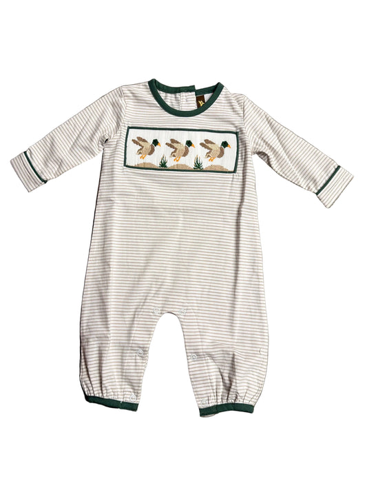 Mallard Duck Smocked Romper