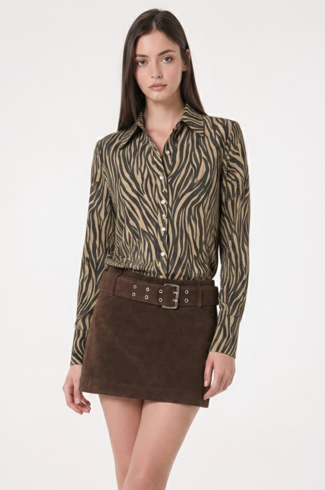 Zebra Long Sleeve Top