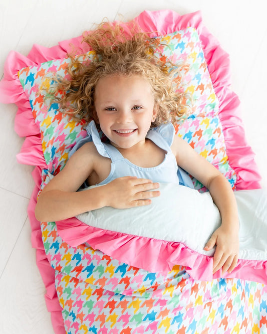 Houndstooth Ruffle Nap Mat