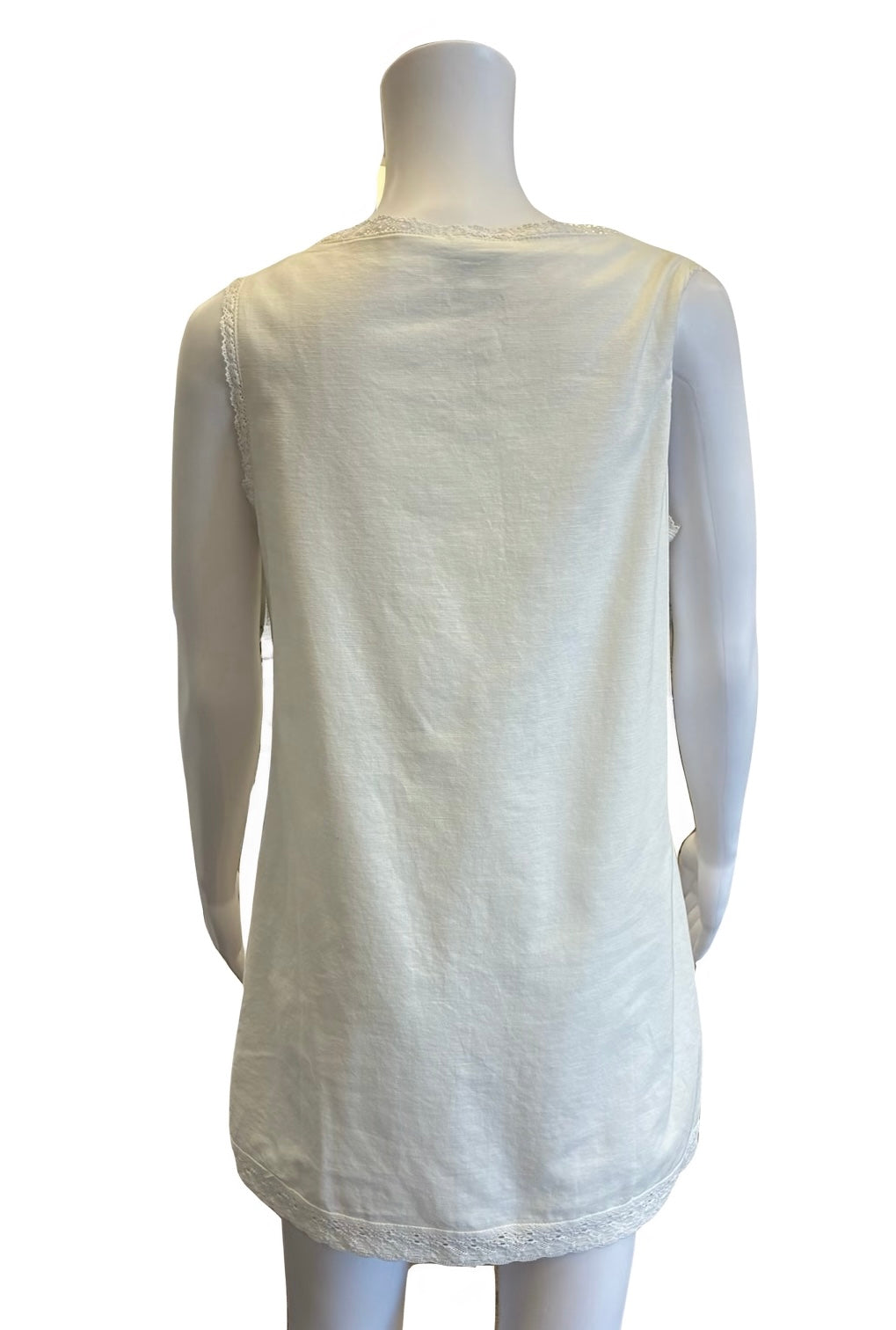 Embroidered Detail Ivory Dress
