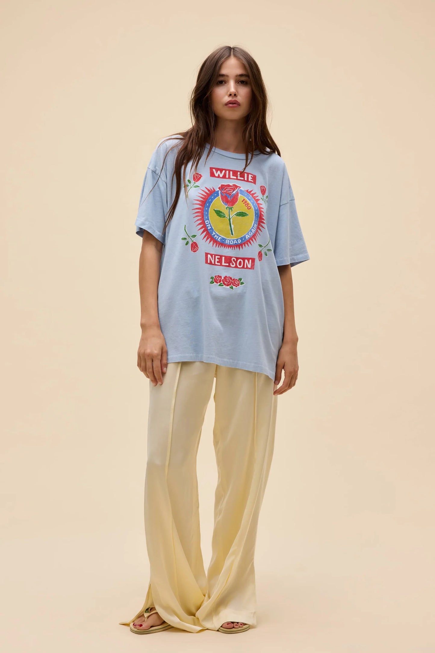 Willie Nelson Rose Label Merch Tee