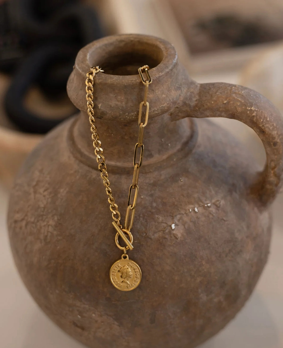 Coin Toggle Necklace