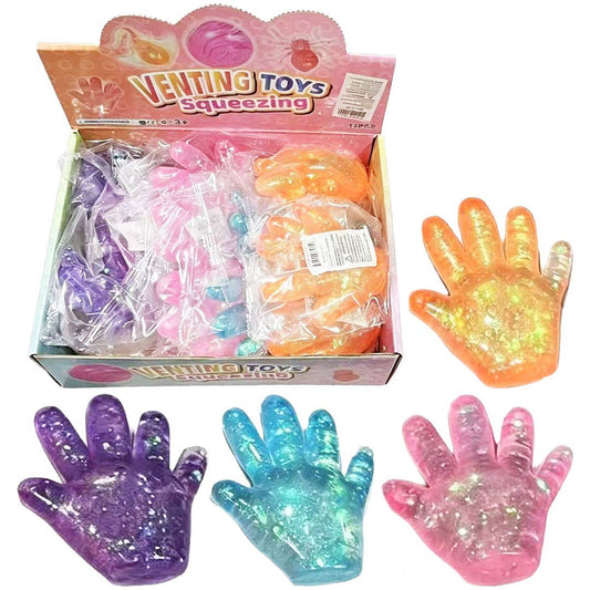 Hand Glittery Maltose Putty Filled Squishy