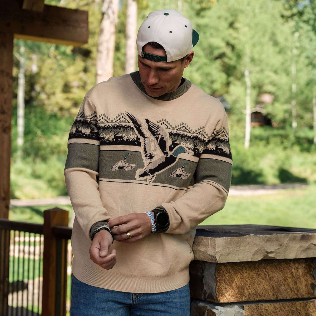 Cabin Sweater-Vintage Duck-Cream
