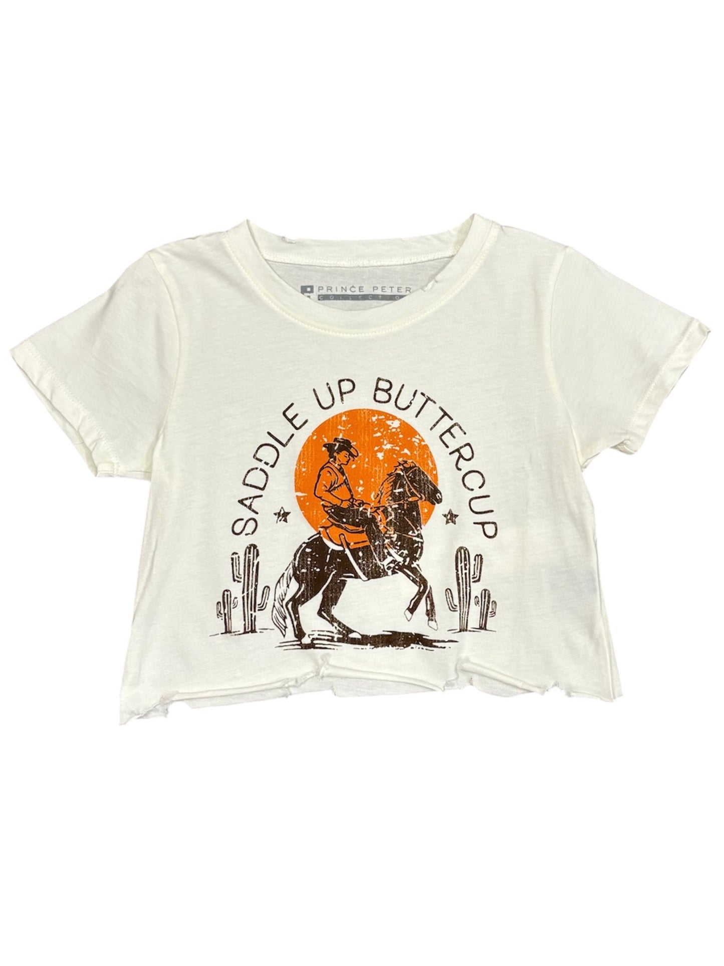 Saddle Up Buttercup Crop Graphic Tee