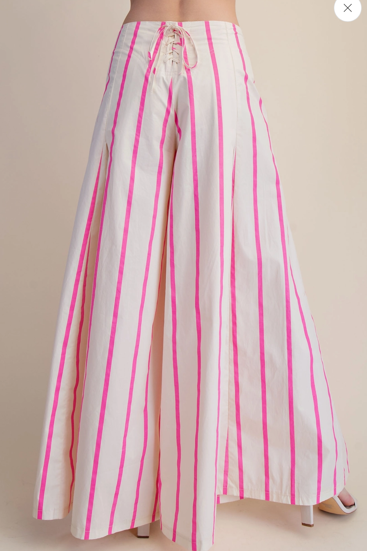 High Waist Pop Color Stripe Pants