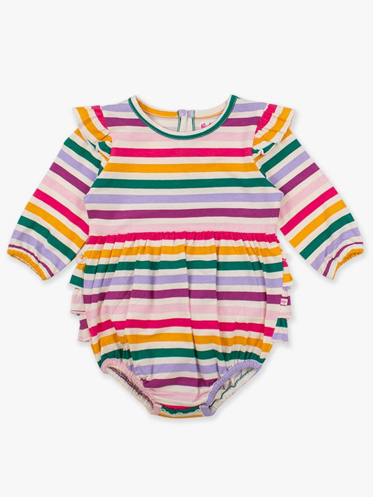 Colorful Knit Flutter Bubble Romper