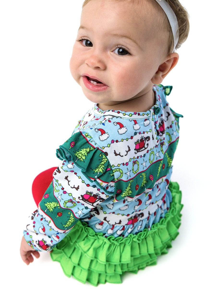 Festive Fair Isle Ruffle Bubble