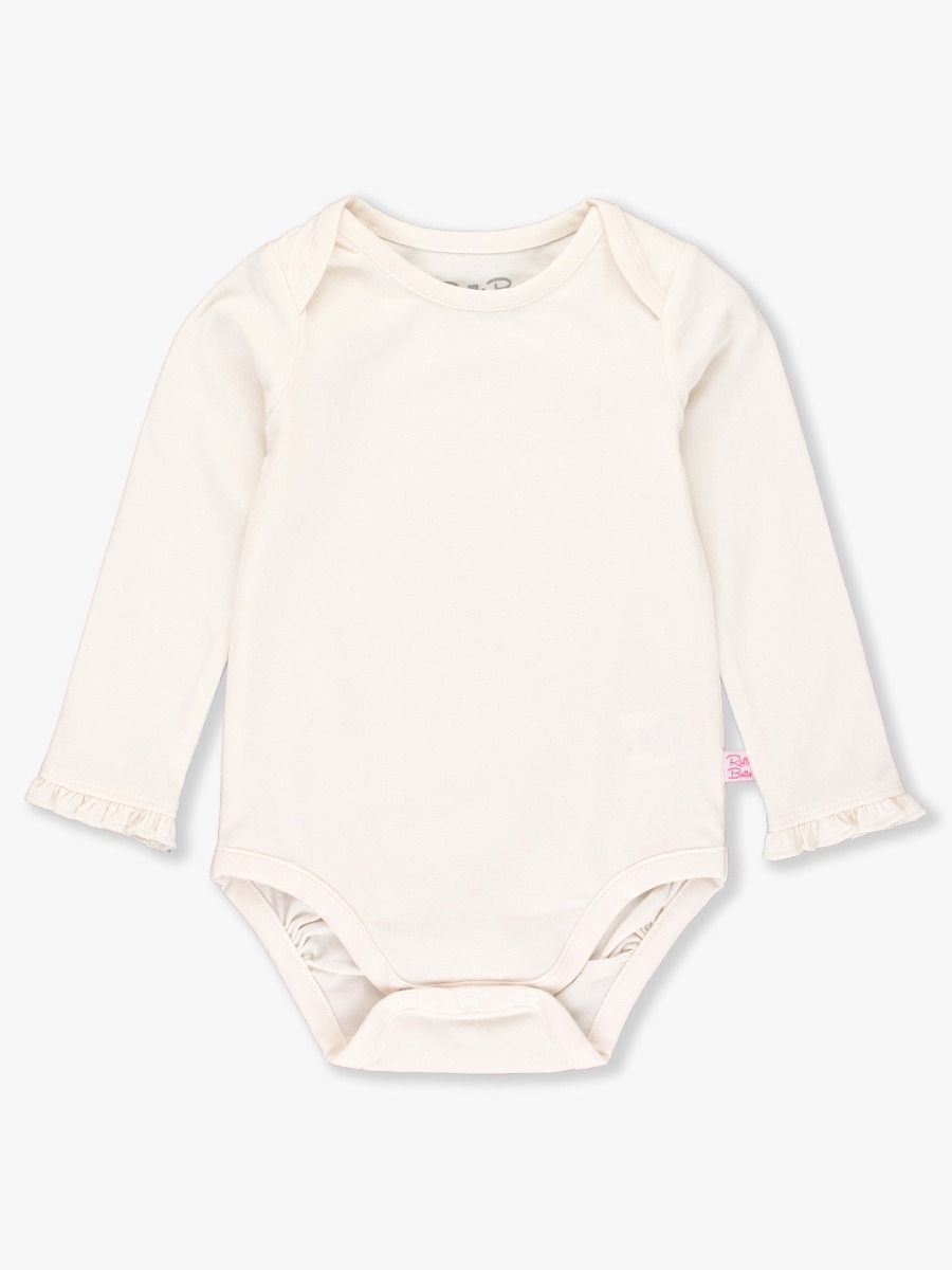 Ivory Knit Ruffle Bodysuit