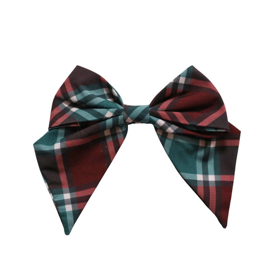 Classic Bow- Holiday Plaid