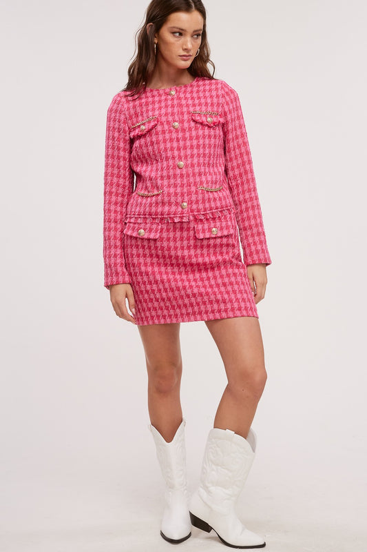 Pink Tweed Jacket