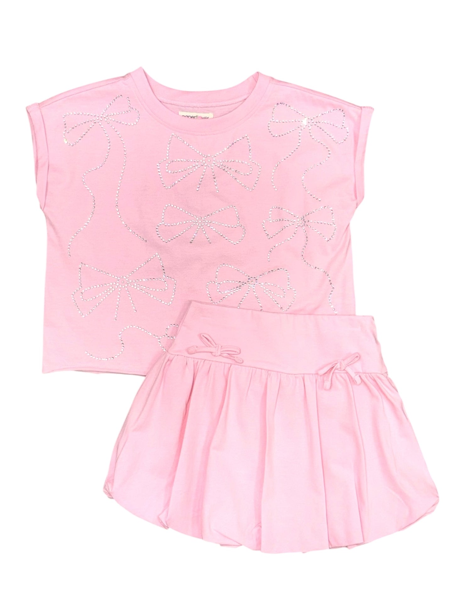 Rhinestones Dolman Top Fairy Tale Pink