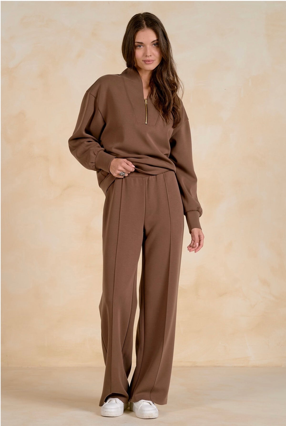 Light Brown Quarter Zip