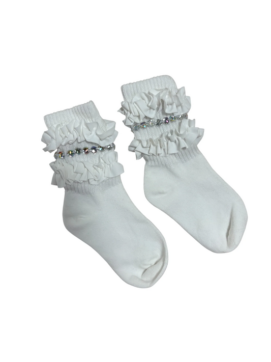 White Varsity Socks