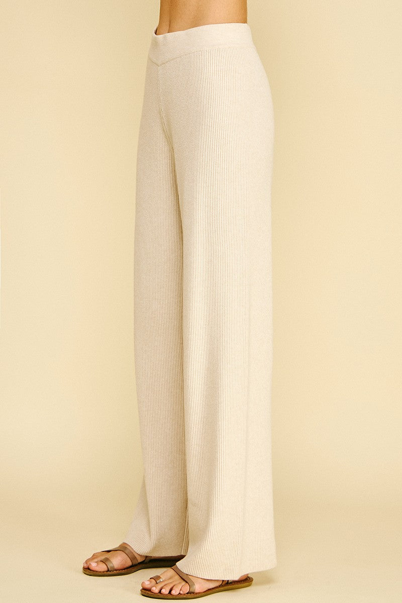Knit Sweater Pants - Oatmeal
