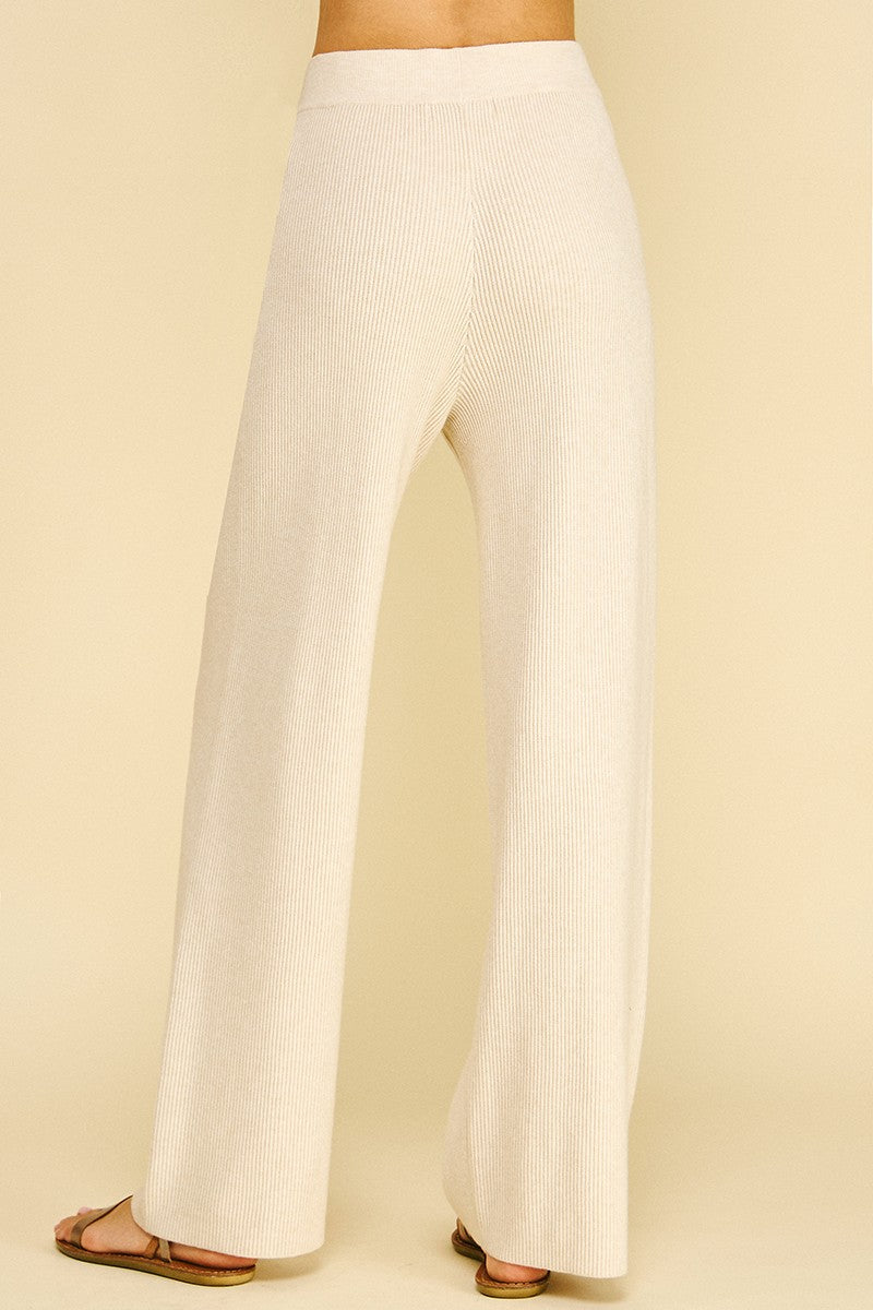 Knit Sweater Pants - Oatmeal