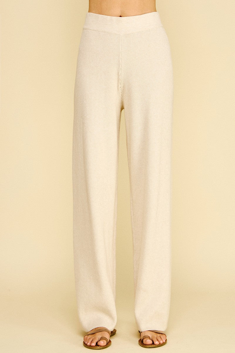 Knit Sweater Pants - Oatmeal