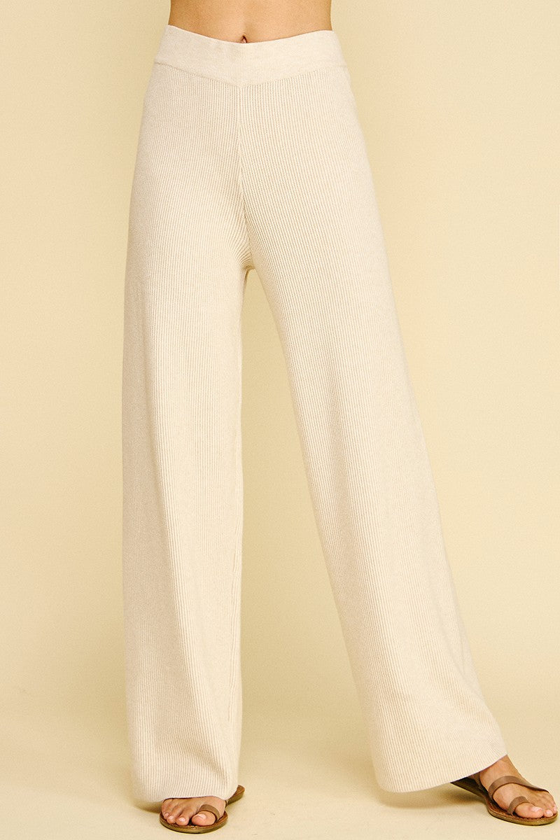 Knit Sweater Pants - Oatmeal